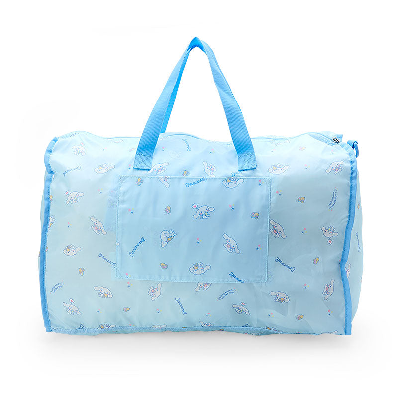 Cinnamoroll travel bag with adjustable strap for easy carrying.
