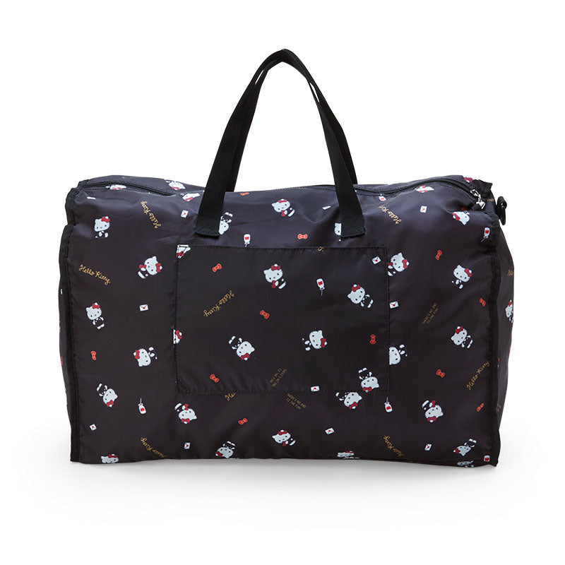 Foldable Hello Kitty bag displayed in a stylish travel setting