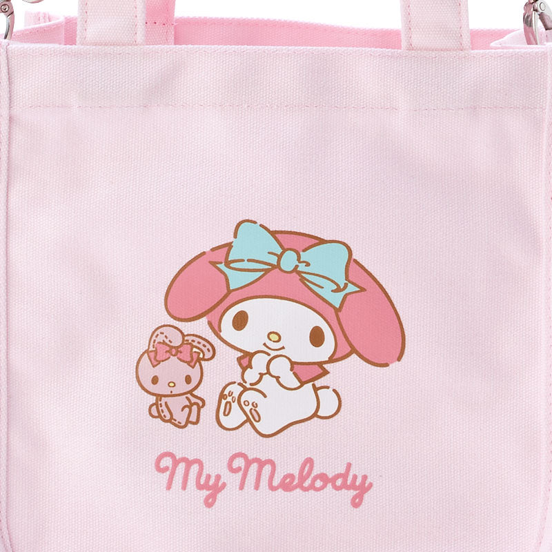 My Melody Cotton Convertible Mini Tote Bag with adjustable strap