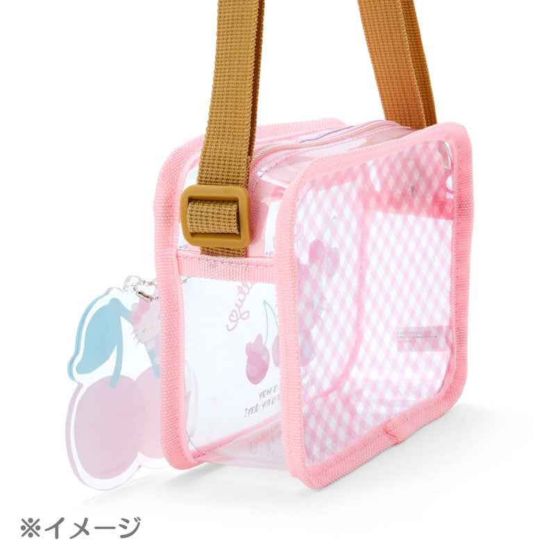 Hello Kitty clear bag with stickers and customizable charm