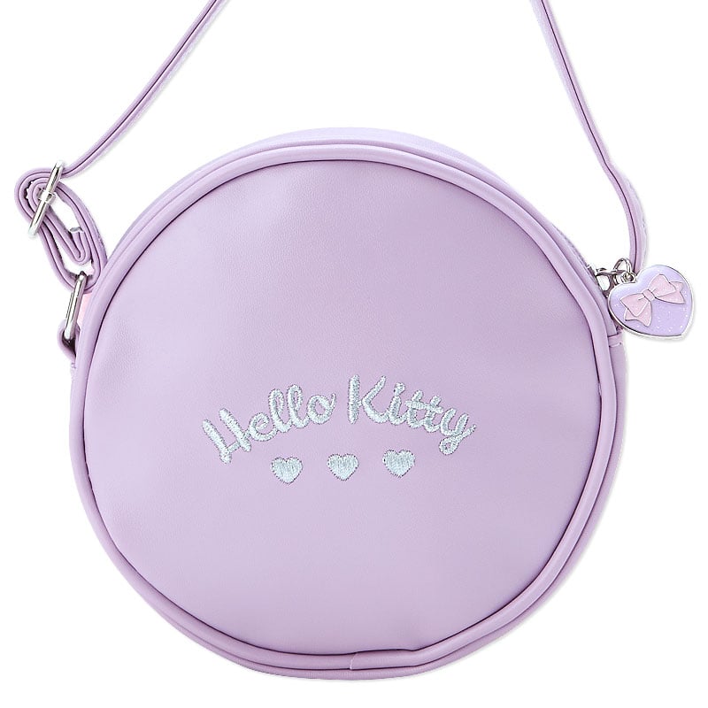 Hello Kitty crossbody bag with plush exterior and adjustable strap