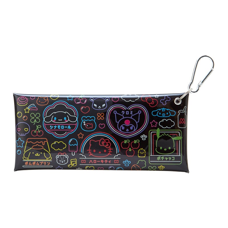 Vibrant Sanrio character mini makeup bag with colorful design.