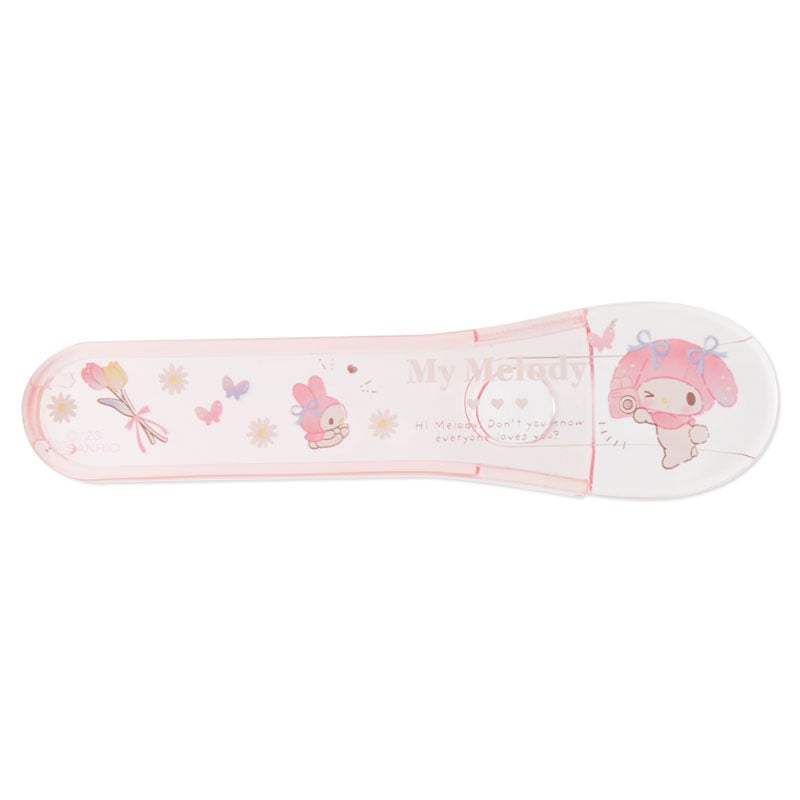 Angle showing ergonomic grip and blade protector