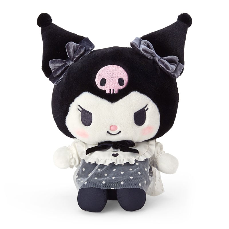 Pretty Party Kuromi plush doll showcasing velvet and tulle details.
