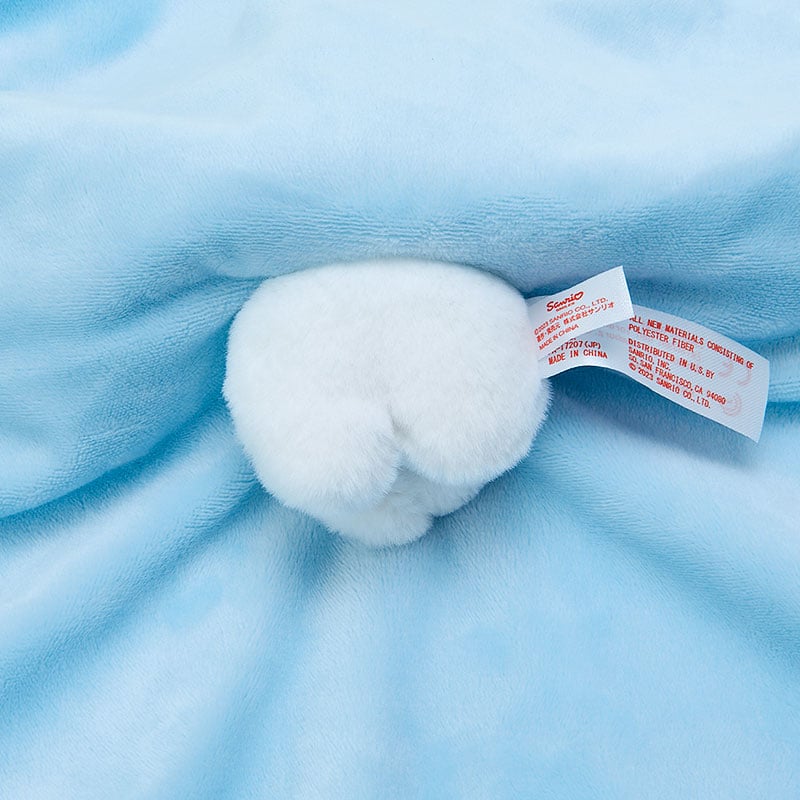 Soft Cinnamoroll plush toy with embroidered details, ideal for baby girl gifts