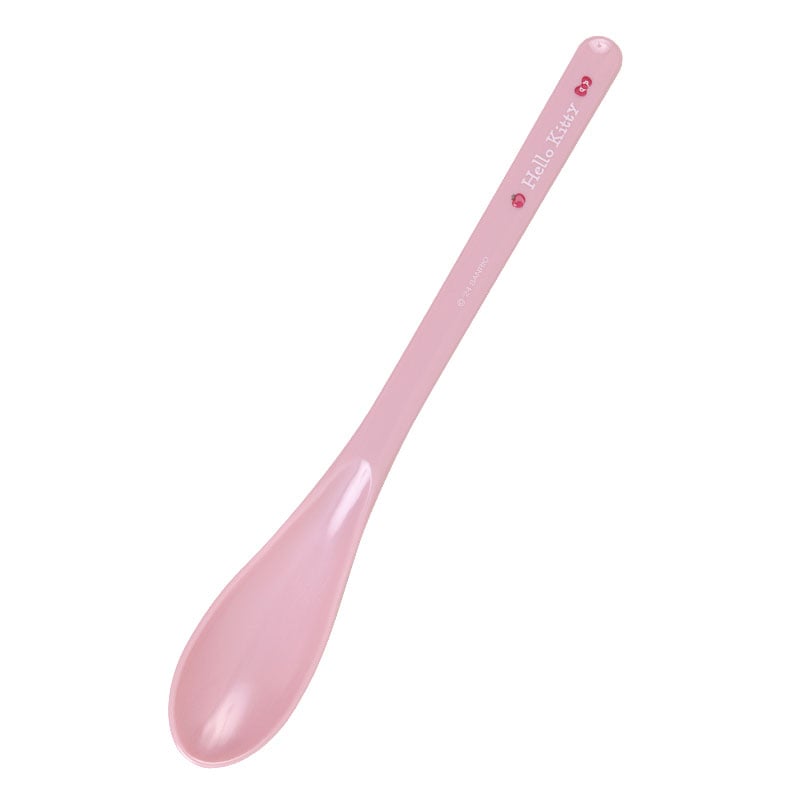 Hello Kitty utensils set in use at a chopsticks restaurant