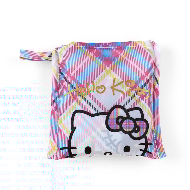 Folded version of Hello Kitty tote bag, perfect for lightweight packing