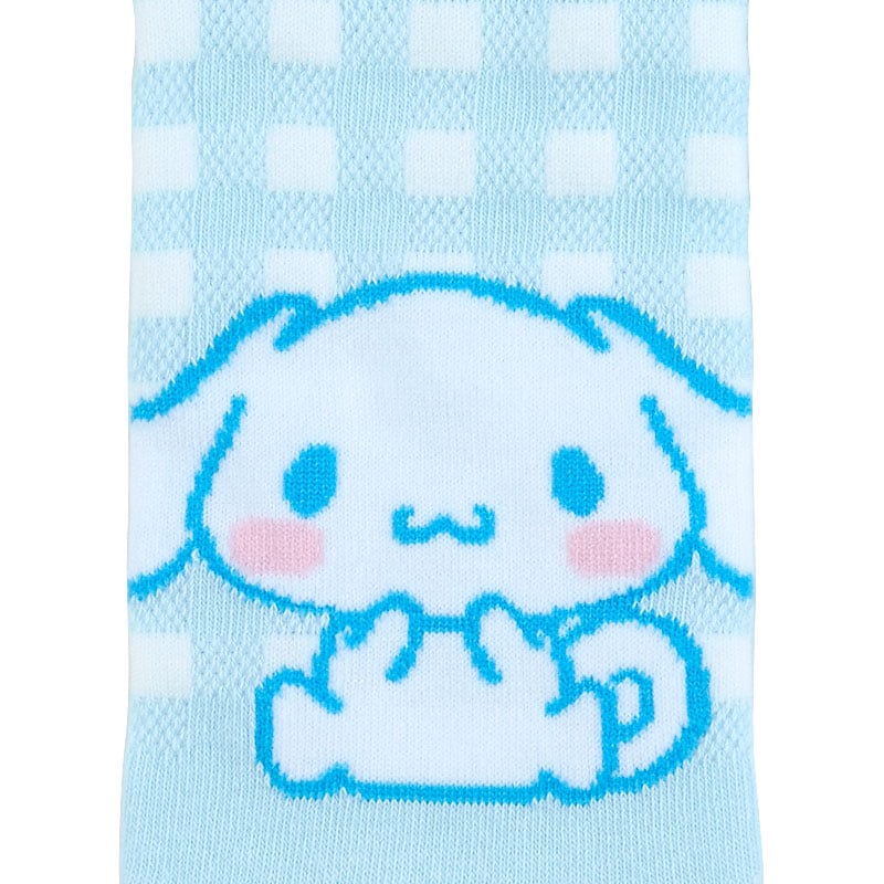 Close-up of Cinnamoroll character on the sock, ankle length