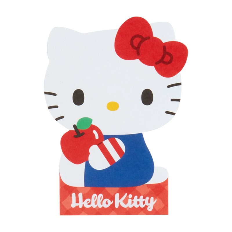 Hello Kitty memo pad set showcasing three cute designs for easy note-taking.