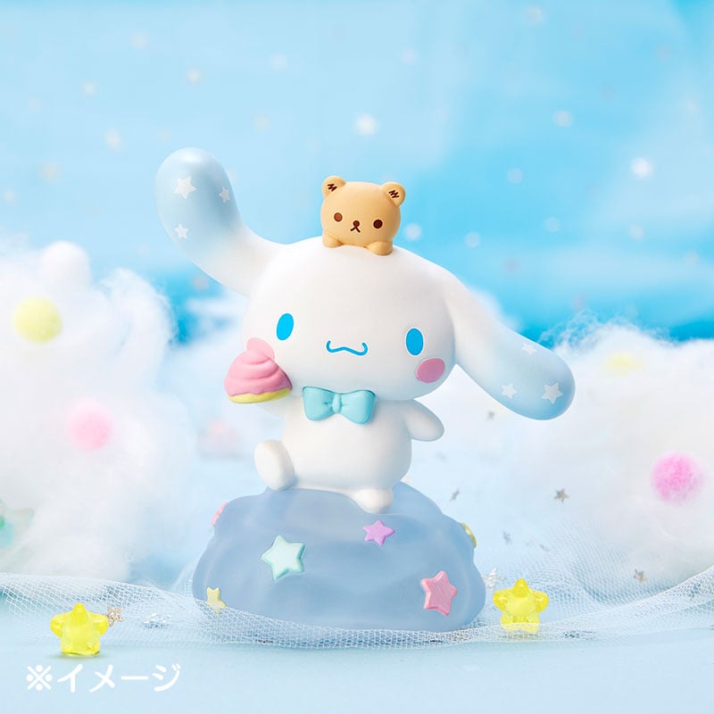 Cinnamoroll figurine with removable base on a desk