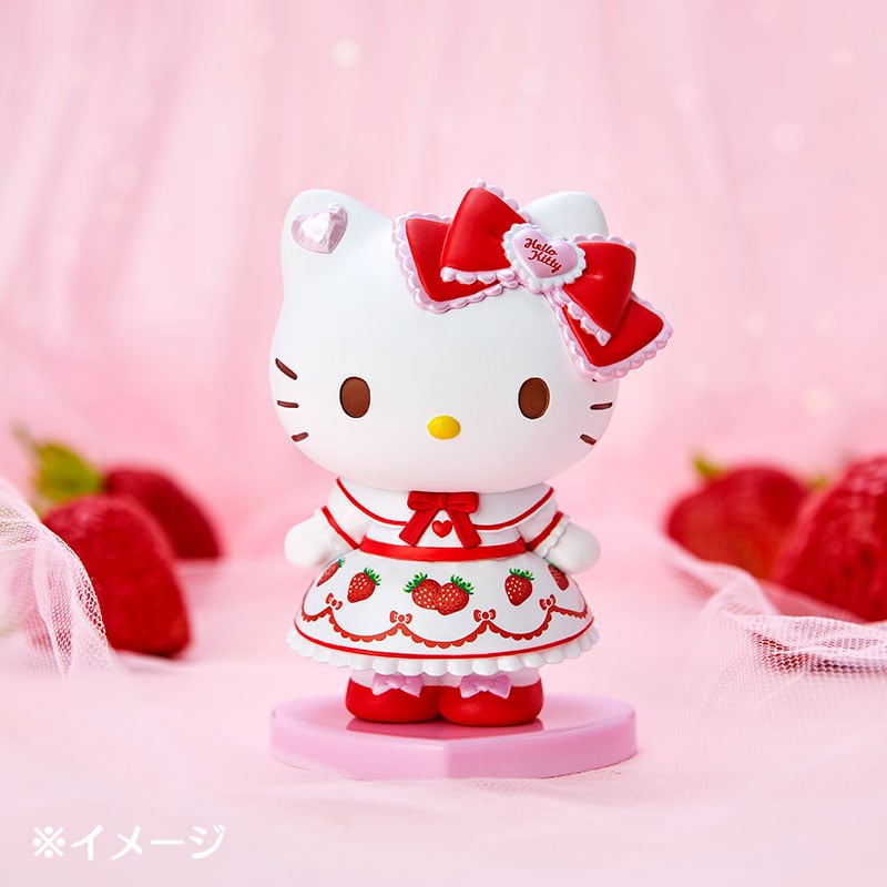 Adorable Hello Kitty mini figurine in a collectible display box.
