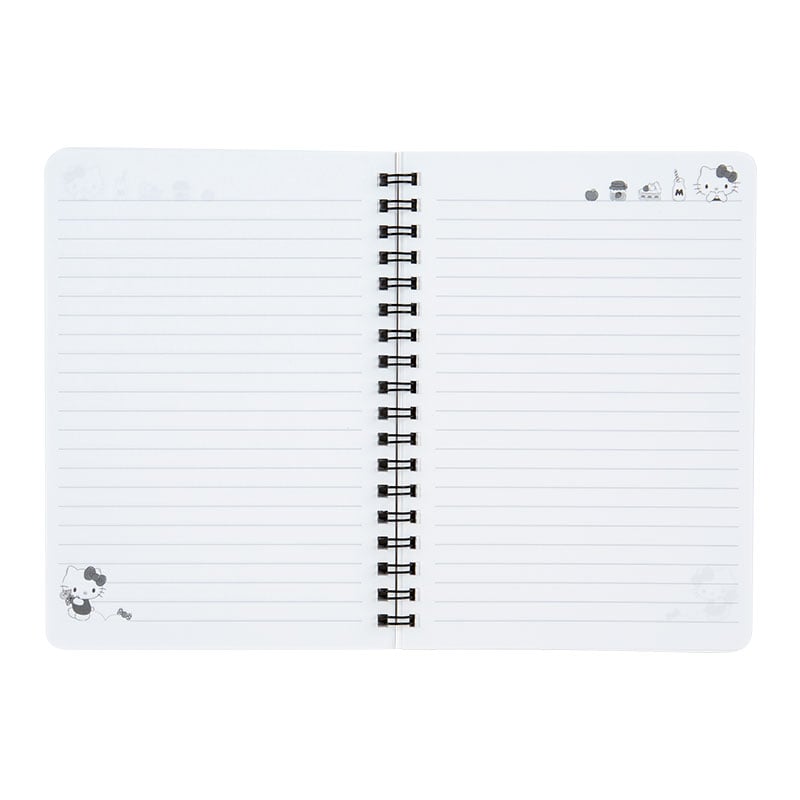 A page from the Hello Kitty journal showing 7mm horizontal ruled paper, ideal for hello kitty drawing and writing