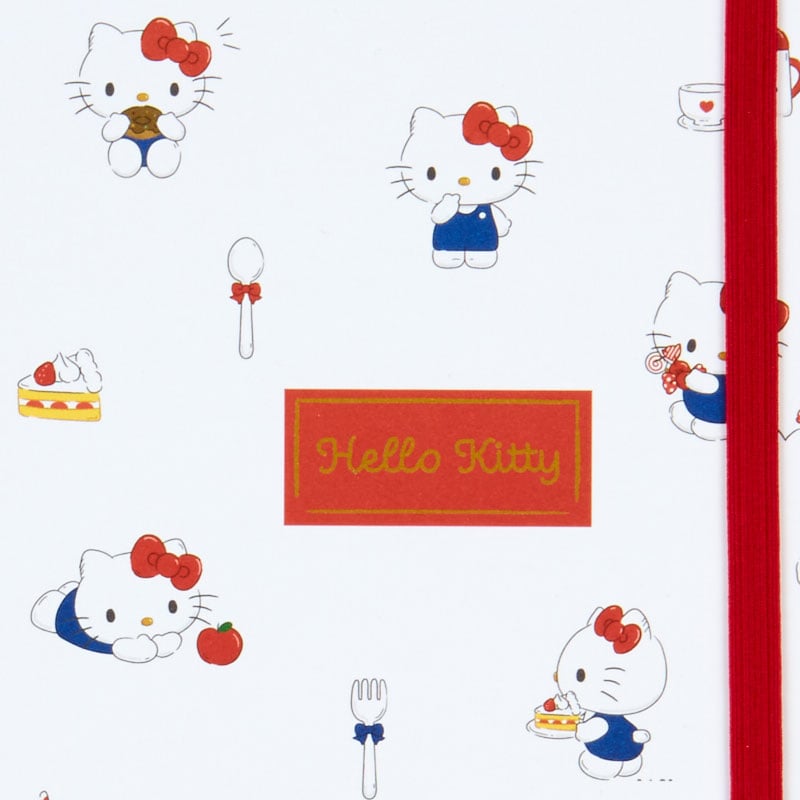 Hello Kitty notebook with elastic closure and Sanrio Characters on the cover, perfect for hello kitty wallpaper inspiration