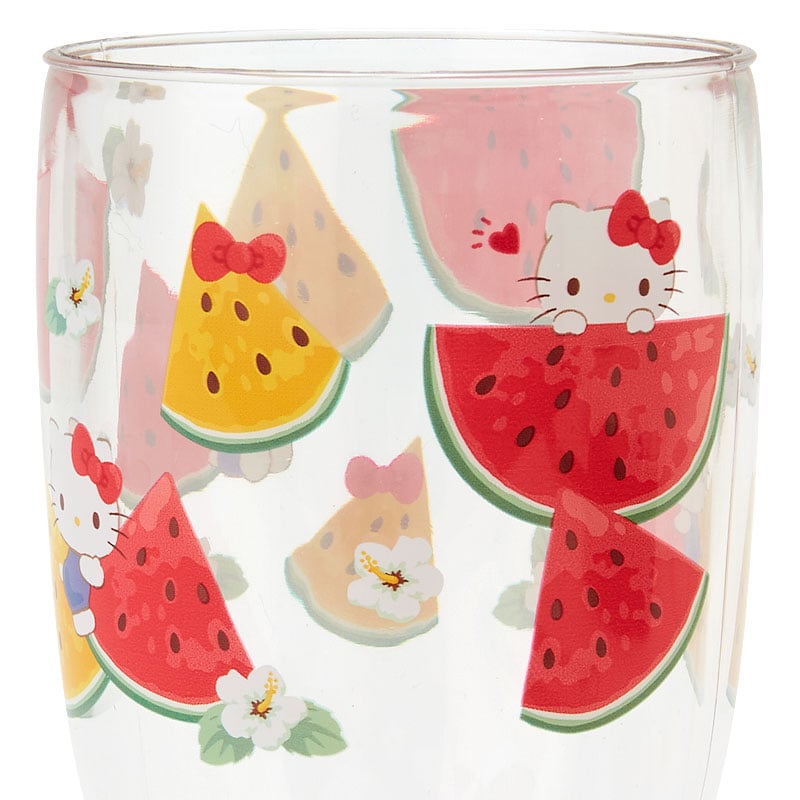 Hello Kitty reusable k cup filled with coffee on a wooden table