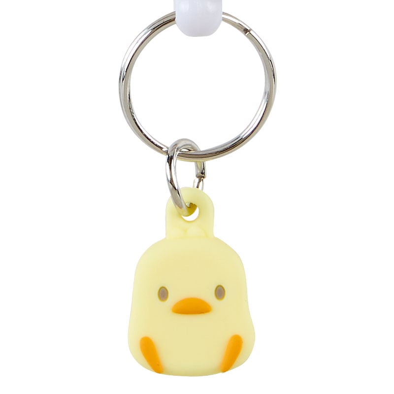 Pochacco badge reel attached to a lanyard, perfect for nurses or office use