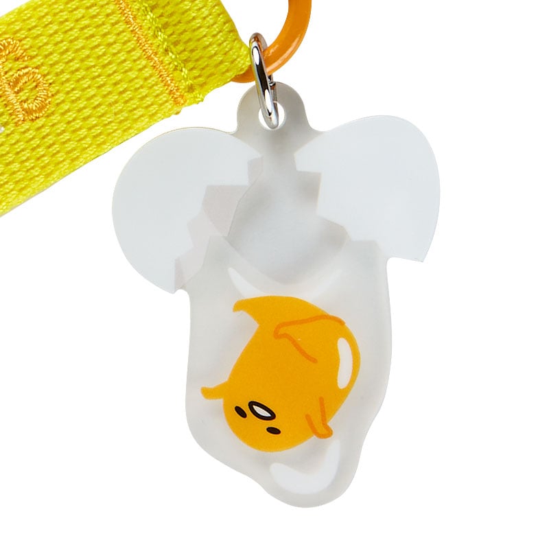 Gudetama keychain attached to a bag, perfect for daily use.