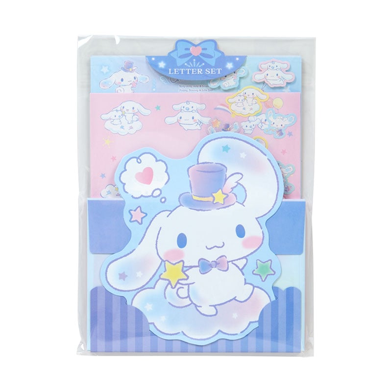 Cinnamoroll letter set with character-shaped stationery and stickers
