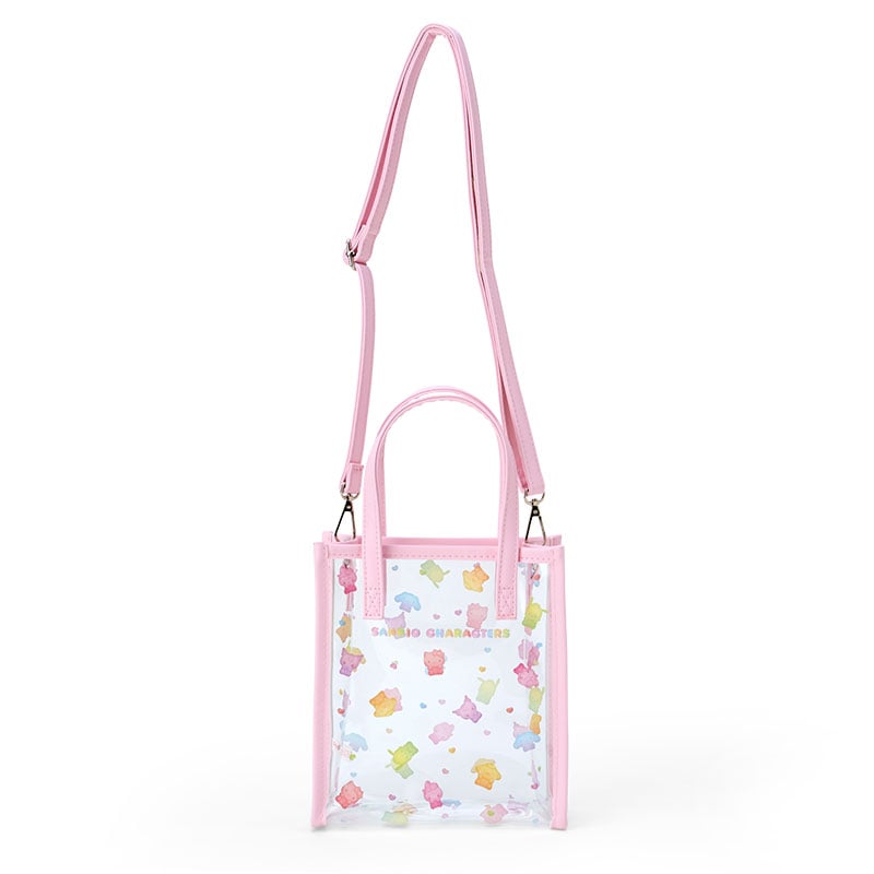Sanrio Characters Convertible Mini Tote - front view with clear character pattern