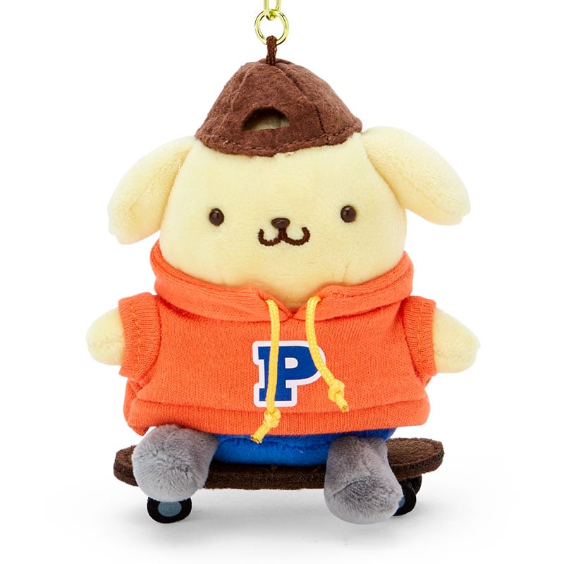 Sanrio keychain attached to a tote bag, demonstrating its practical use
