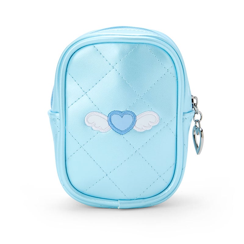 Kuromi Quilted Mini Pouch - side view highlighting quilted details