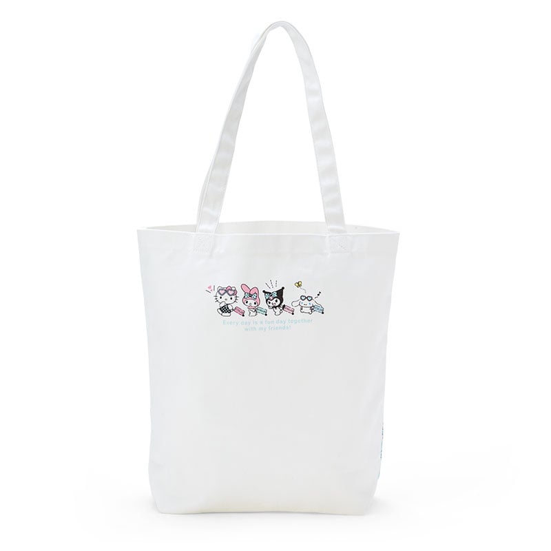 Sanrio Characters Tote Bag front view with detailed artwork