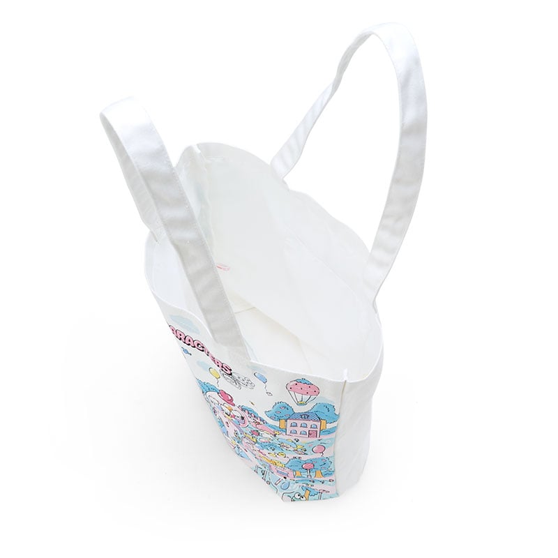 Back view of Sanrio Tote Bag showcasing the Day at the Funfair Series artwork