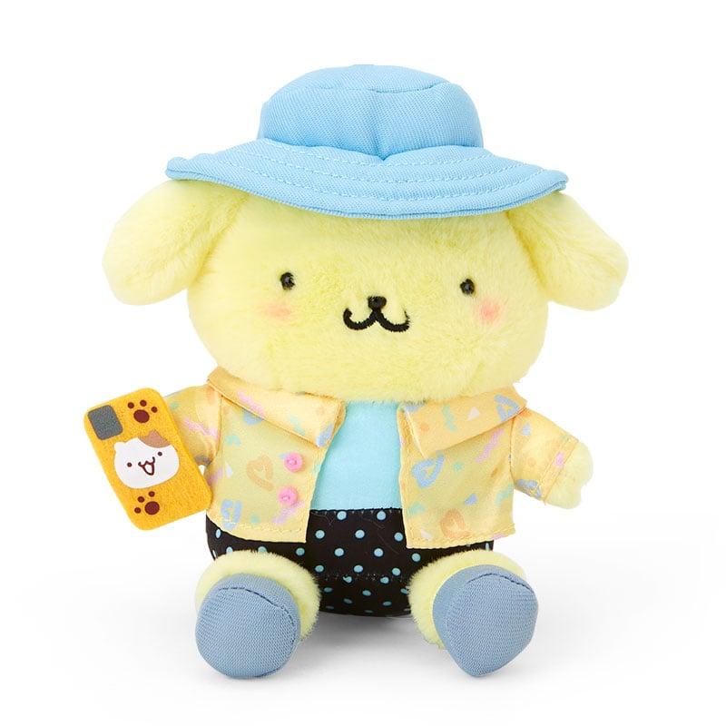 Miffy Sanrio plush keychain with colorful accents and embroidered details