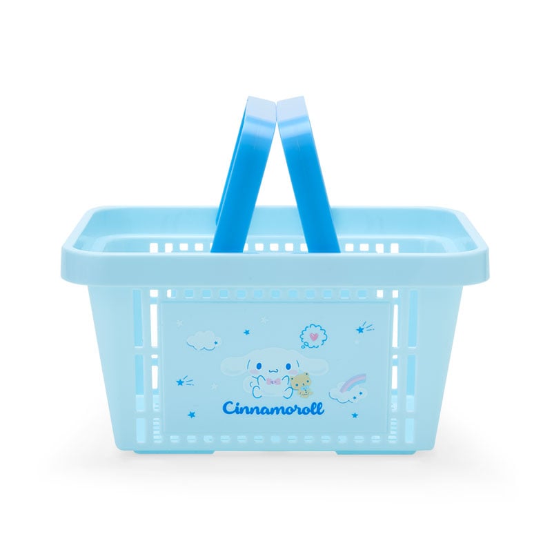 Cinnamoroll mini shopping basket holding small snacks and candies