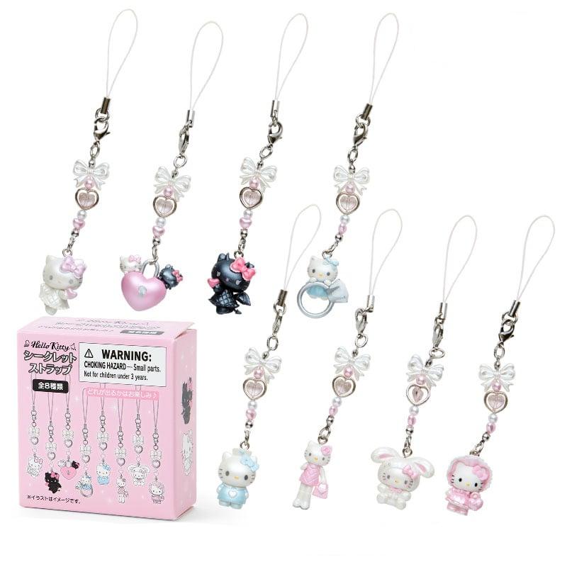 Close-up of Hello Kitty smartphone charm showing vibrant colors and details.
