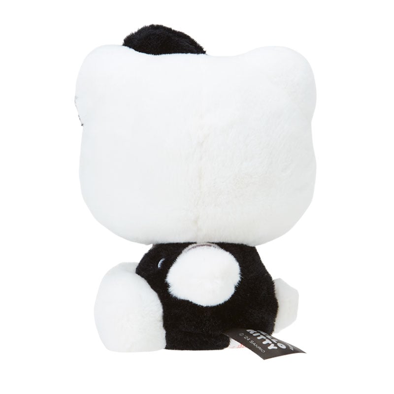 Close-up of the Hello Kitty plushs embroidered and applique details