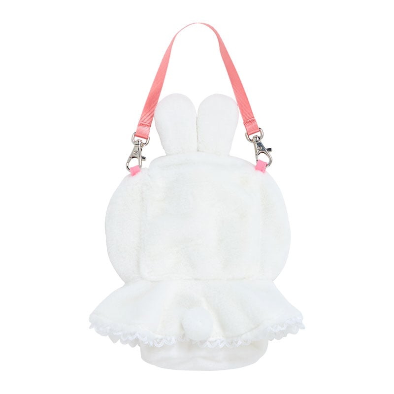 Adjustable shoulder strap on Bunny Plush Carrying Case for easy transport