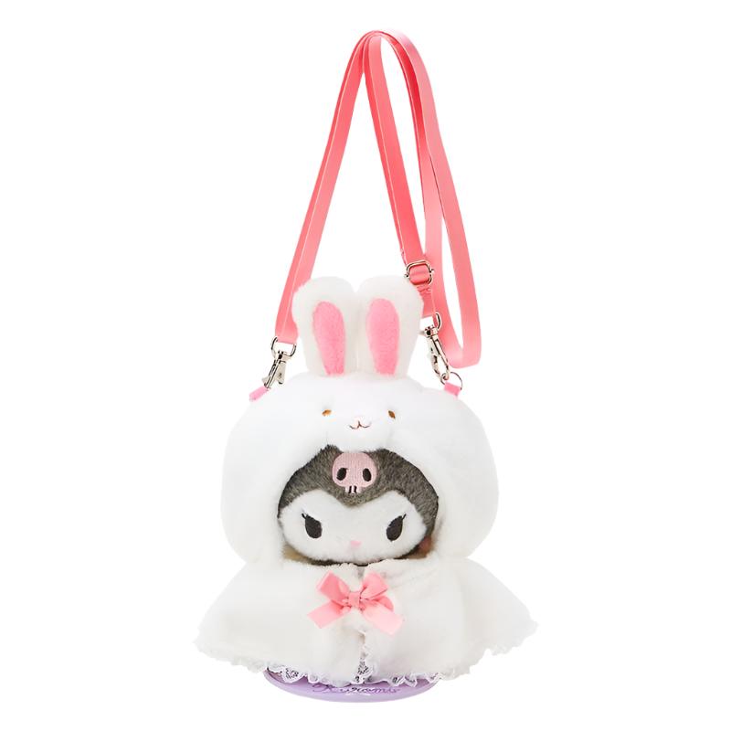 Adjustable shoulder strap on Bunny Plush Carrying Case for easy transport