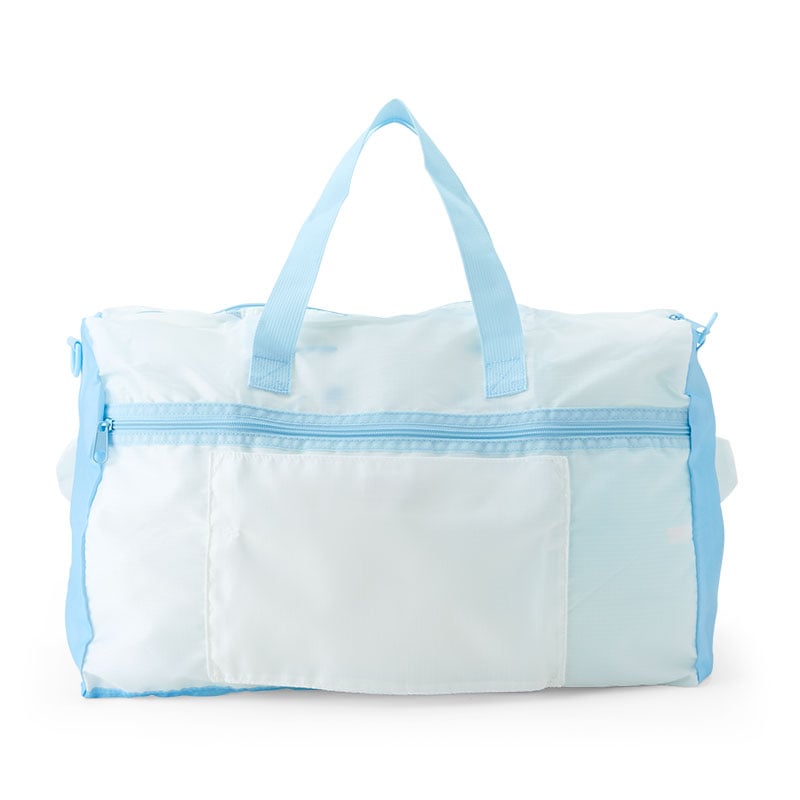 Cinnamoroll foldable duffle bag opened showing spacious interior for travel essentials