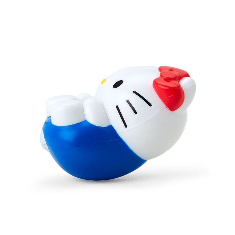 Close-up of a wobbling Sanrio character figurine from the blind box collection