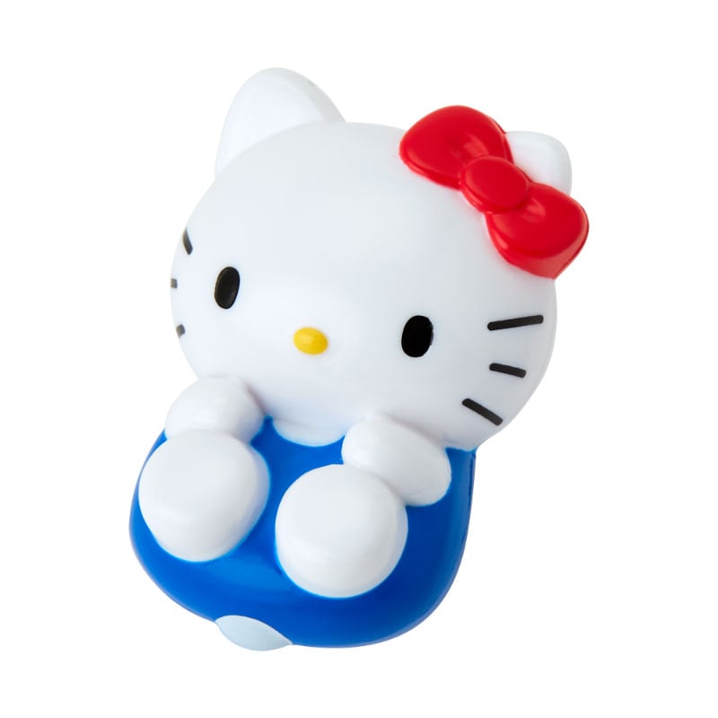 Close-up of a wobbling Sanrio character figurine from the blind box collection