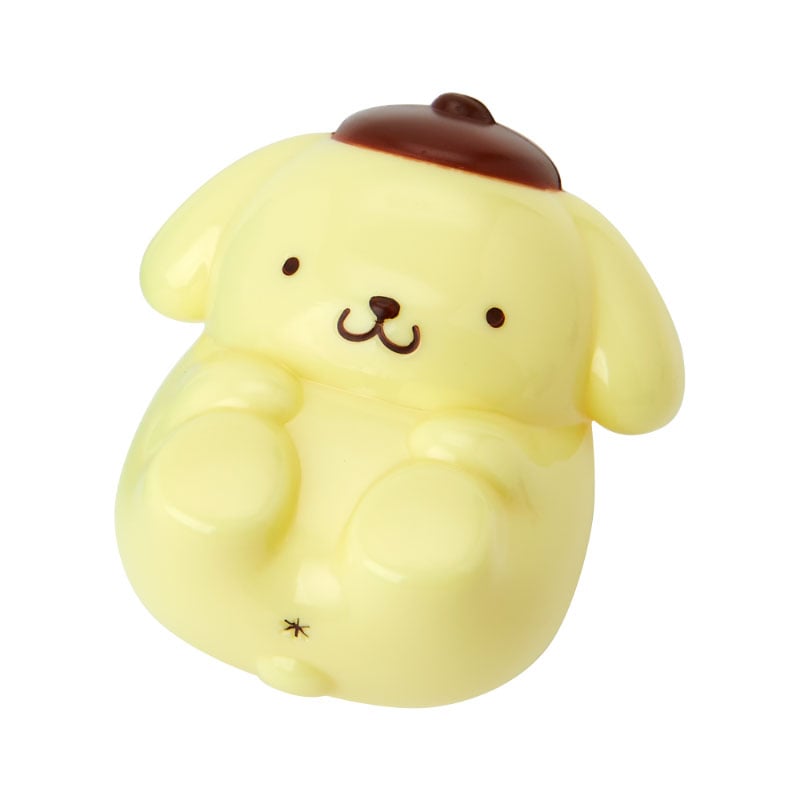 Close-up of a wobbling Sanrio character figurine from the blind box collection