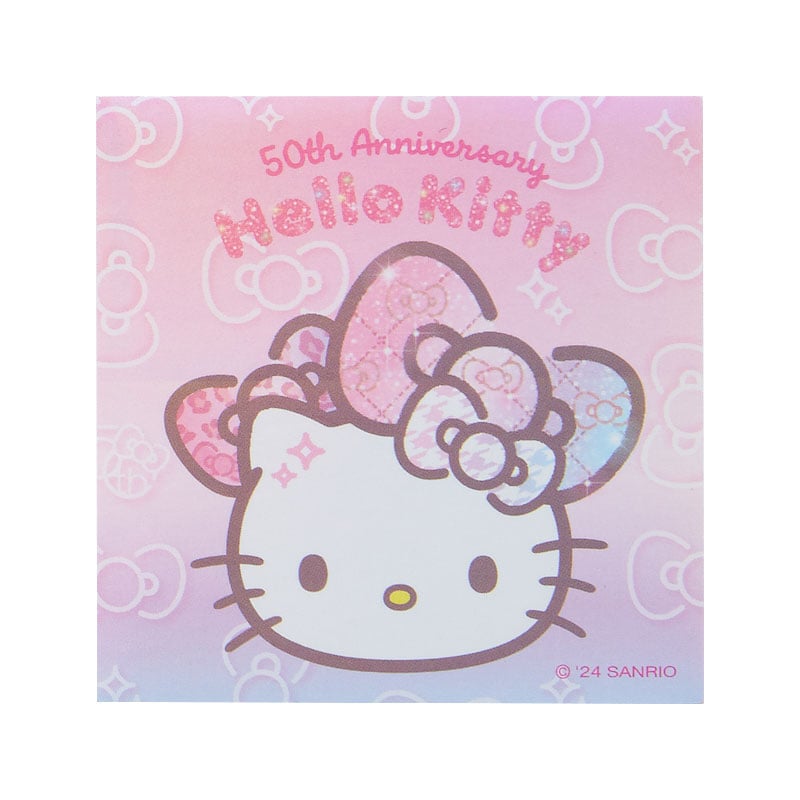 Hello Kitty hair accessories and stickers in the 50th Anniversary Fashionable Ribbons Series