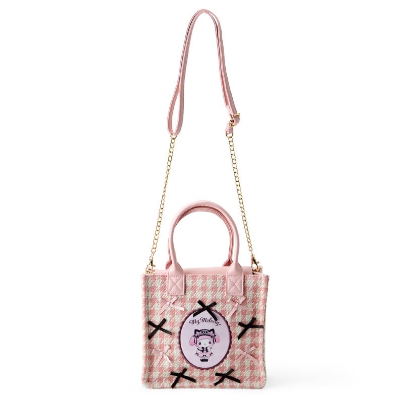 My Melody 2-Way mini handbag with adjustable shoulder strap and magnetic snap closure