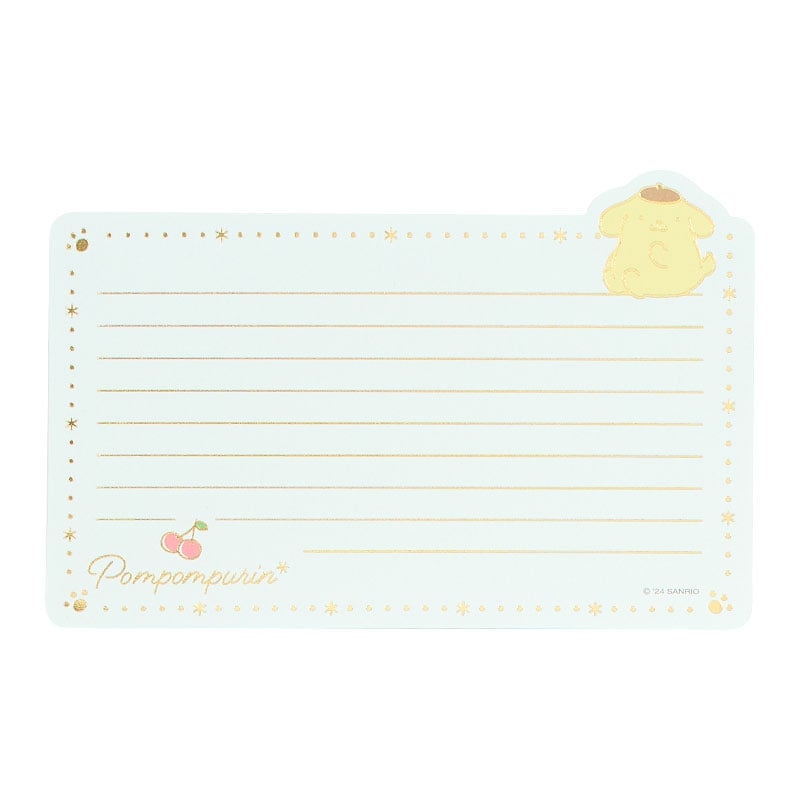 Envelopes and letter paper from the Pompompurin classic letter writing set