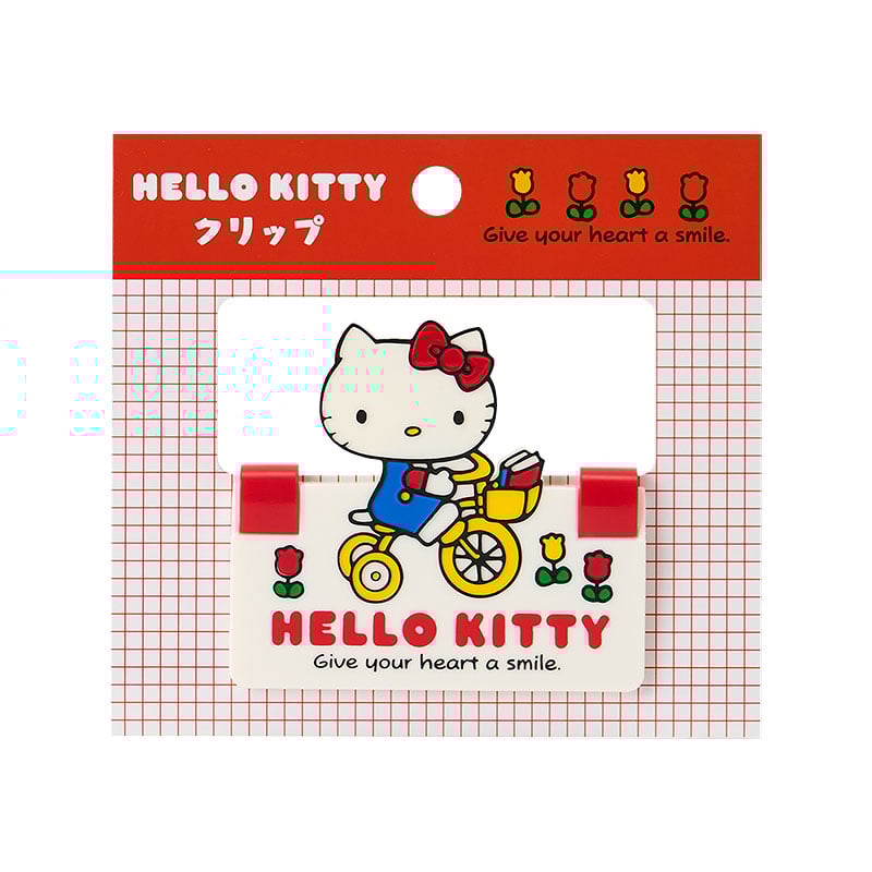 Sanrio Hello Kitty jumbo paper clip holding stack of papers, ideal for cute office supplies