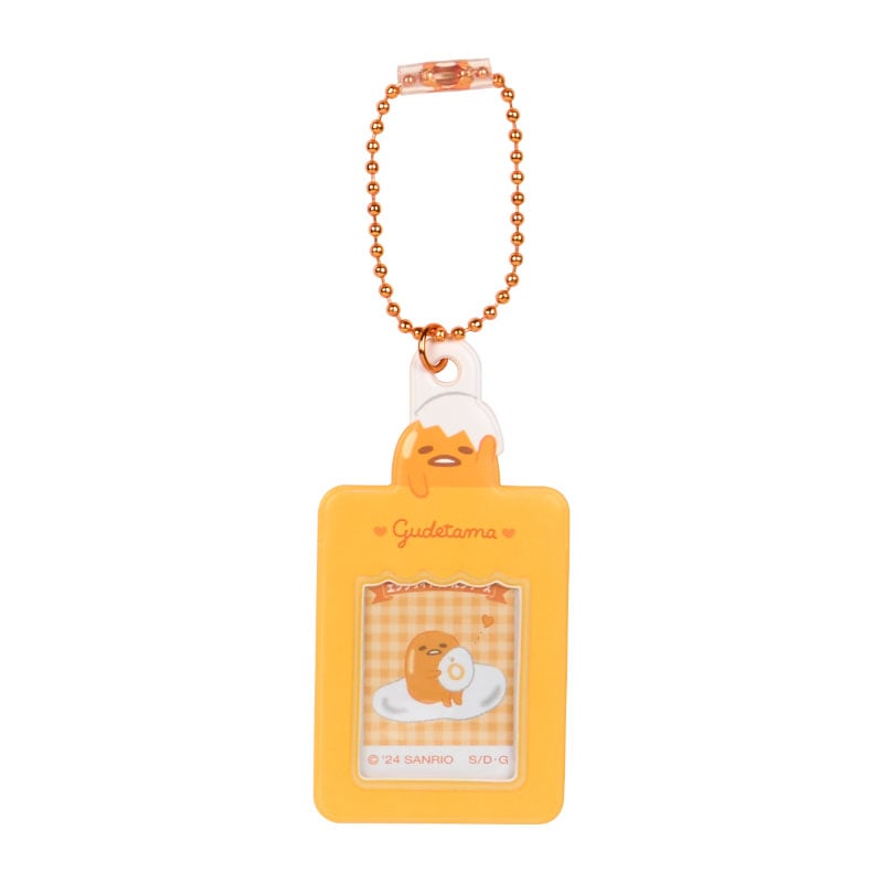 Photo charm attached to keychain and bag for everyday use