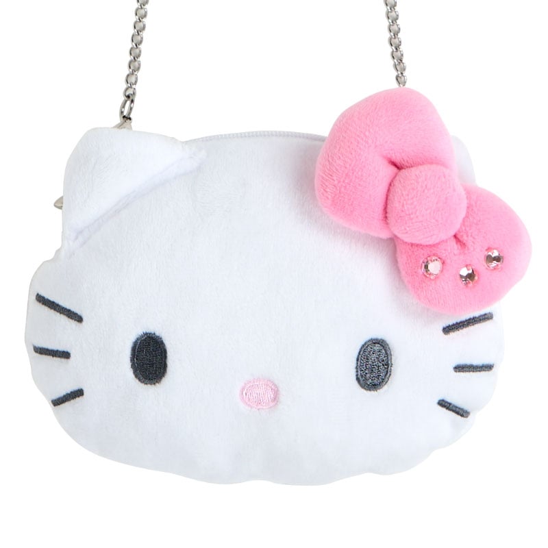Hello Kitty Pink Micro Mini Crossbody Bag with chain shoulder strap
