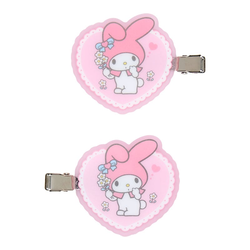 Sanrio My Melody mini hair clip with butterfly design on a white background