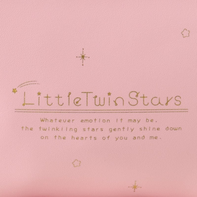 Kiki & Lala mini zipper pouch with pastel frame design, open view showing internal pocket