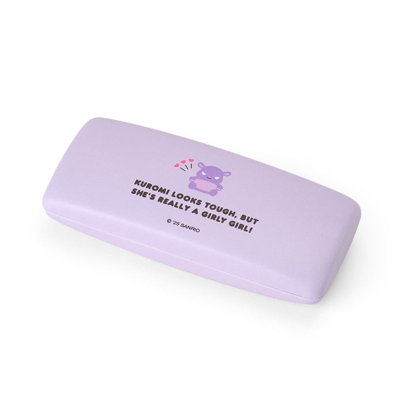 Folding reading glasses with case shown outdoors on a sunny day.
