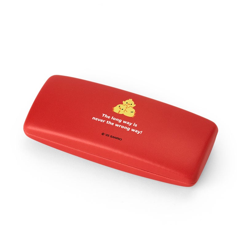 Pochacco hard shell eyeglasses case closed with Sanrio artwork