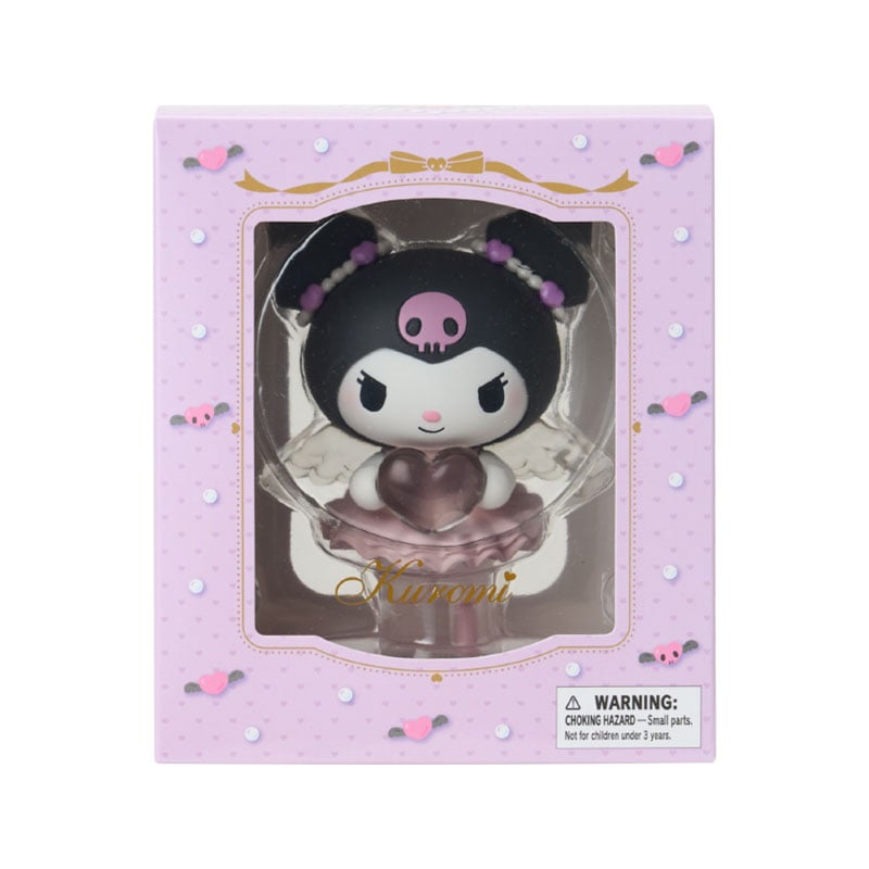 Close-up of Kuromi mini figurine showing resin details