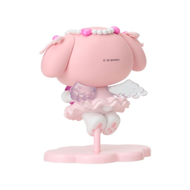 My Melody mini figurine in a decorative box with a clear window.