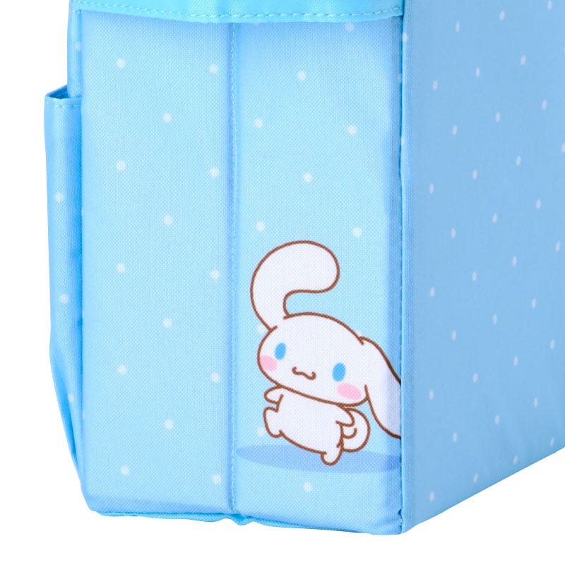 Cinnamoroll desk organizer on a wooden table with office supplies