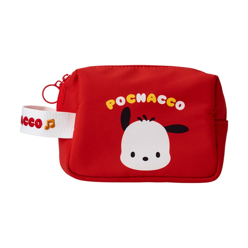 Pochacco mini zipper pouch with cute heart-shaped zipper pull